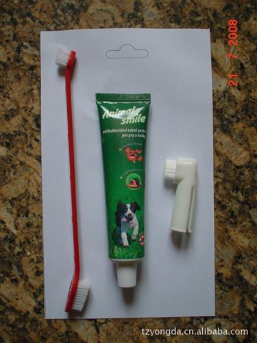 狗狗醫(yī)療藥用 寵物牙刷 寵物用品 寵物美容 牙刷狗 寵物用品 雙頭刷   寵物原始圖片2