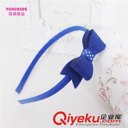 發(fā)箍headband 40203 YOKI 藍(lán)色頭箍 精品寶寶飾品  王詩(shī)齡同款 兒童頭飾 外貿(mào)