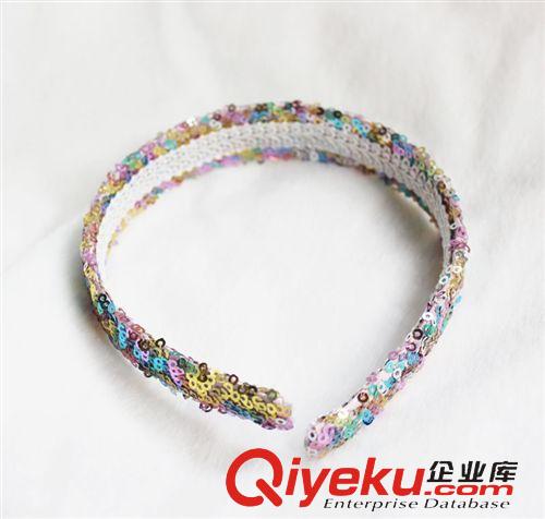 發(fā)箍headband 40910 YOKI 亮片頭箍 王詩(shī)齡同款 gd精品 外貿(mào)訂單 兒童頭箍