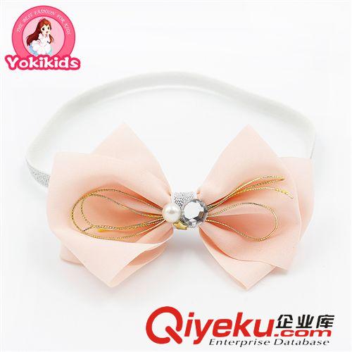發(fā)帶hair band YOKI兒童飾品　歐美風(fēng)佳麗紗蝴蝶結(jié)寶寶發(fā)帶50404原始圖片3