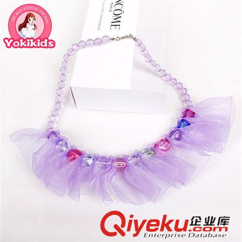 項(xiàng)鏈／手鏈necklaces YOKI兒童飾品 仙女氣質(zhì)公主偏愛款之雪紗水晶項(xiàng)鏈40215