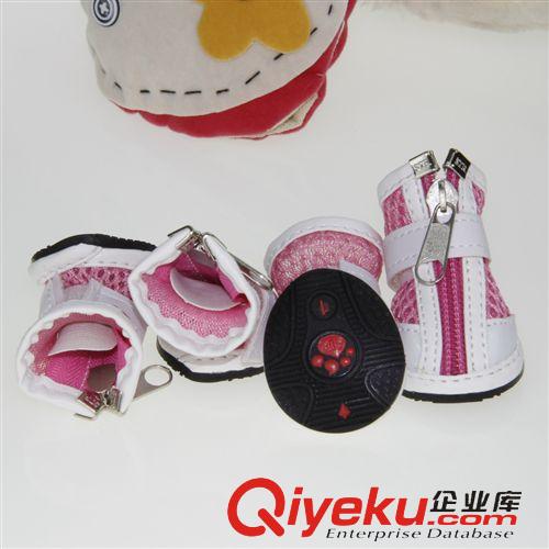 寵物衣服 運動拉鏈網(wǎng)狗狗 三色 透氣 防滑 易穿防脫 尼龍寵物休閑鞋 可混批原始圖片3