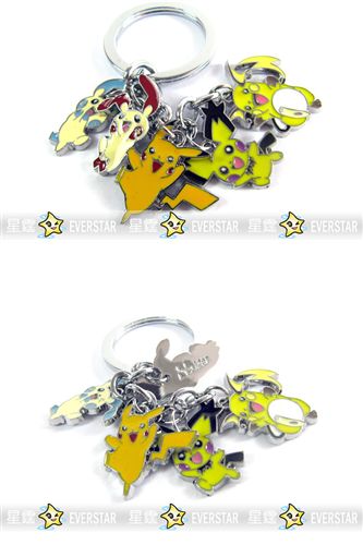 【海洛迪5吊墜系列】 halderzp寵物小精靈Pokémon正負電拍拍5吊墜彩色金屬鑰匙扣