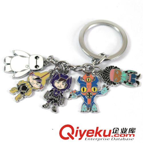 游戲&電影 Big Hero 6超能陸戰(zhàn)隊白胖子大白金屬5墜鑰匙扣動漫電影廠價直銷原始圖片3