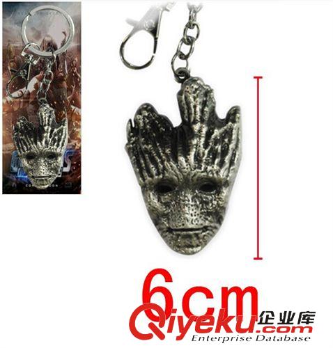 游戲&電影 Halder銀河護(hù)衛(wèi)隊(duì)樹(shù)精格魯特面具鑰匙扣掛扣銅色銀色Csoplay道具原始圖片2
