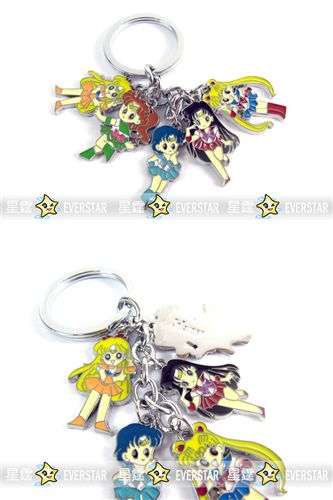 五金金屬工藝禮品 美少女戰(zhàn)士Sailor Moon手服版5吊墜彩色金屬公仔鑰匙扣動(dòng)漫周邊潮原始圖片2