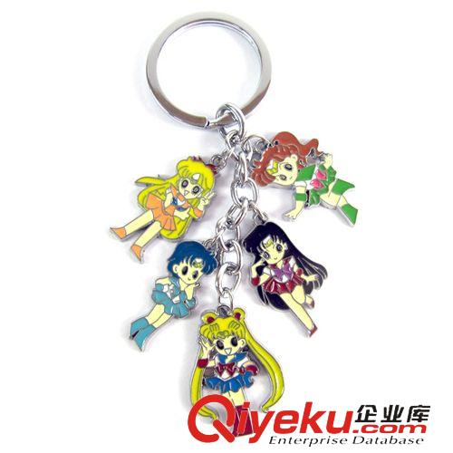 五金金屬工藝禮品 美少女戰(zhàn)士Sailor Moon手服版5吊墜彩色金屬公仔鑰匙扣動(dòng)漫周邊潮原始圖片3