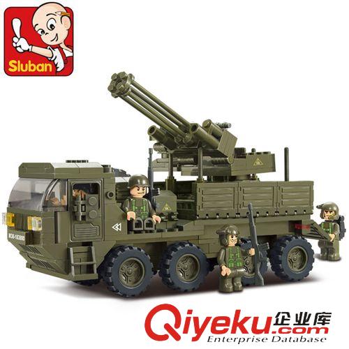 新品上架 小魯班積木0302陸軍bd軍事系列重型運(yùn)輸汽車兒童益智拼插玩具