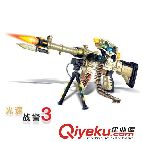 軍事模型玩具 兒童益智電動射擊玩具13218 雷霆戰(zhàn)士3 玩具槍 連發(fā)電動玩具槍