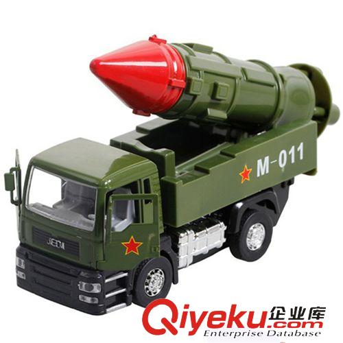 非遙控、電動(dòng)玩具 伶俐寶 2472 軍事系列合金聲光模型玩具 軍事卡車玩具 合金車模原始圖片3