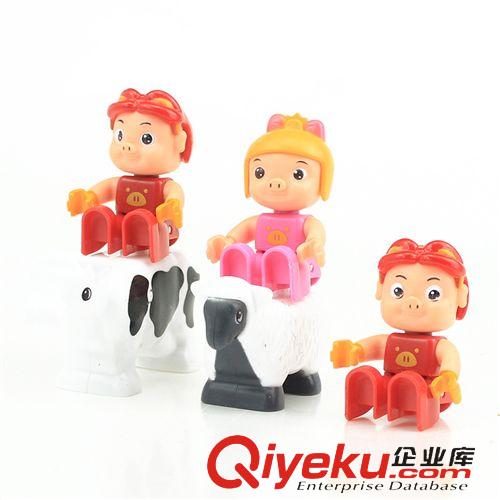 卡通動(dòng)漫玩具 正版授權(quán) 豬豬俠愛的小屋 農(nóng)場(chǎng)積木套裝 兒童益智積木玩具