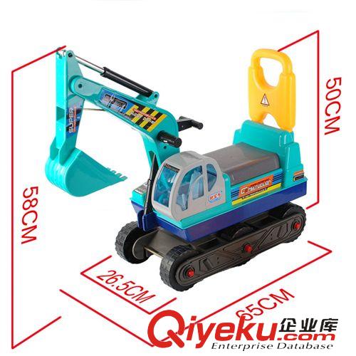 童車 仁達510 仿真工程挖土機 學(xué)步車 童車 兒童學(xué)步車 送安全帽原始圖片3