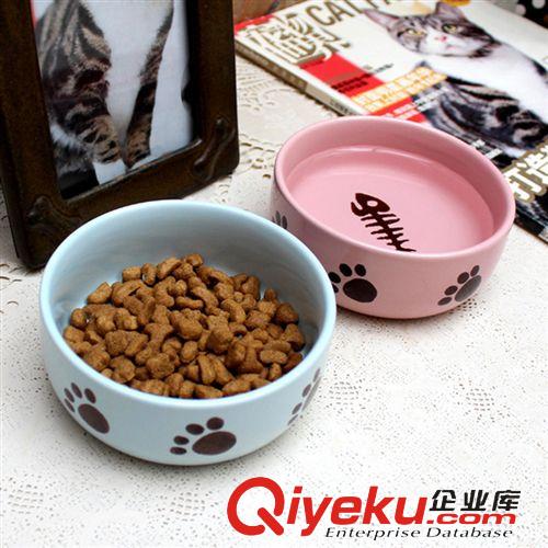 2015年3月新品 新款陶瓷小猫碗 饮水盛水器喂食两用碗 波斯猫加菲猫英短必备用