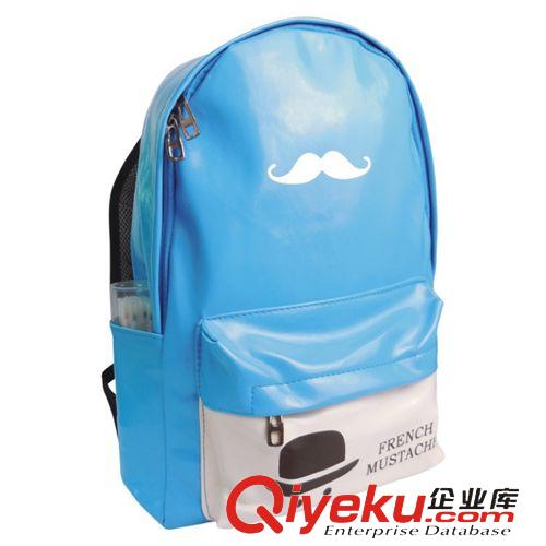 書包系列 韓版胡子PU軟皮旅行背包 時(shí)尚休閑女包防水透氣耐磨背包 批發(fā)原始圖片2