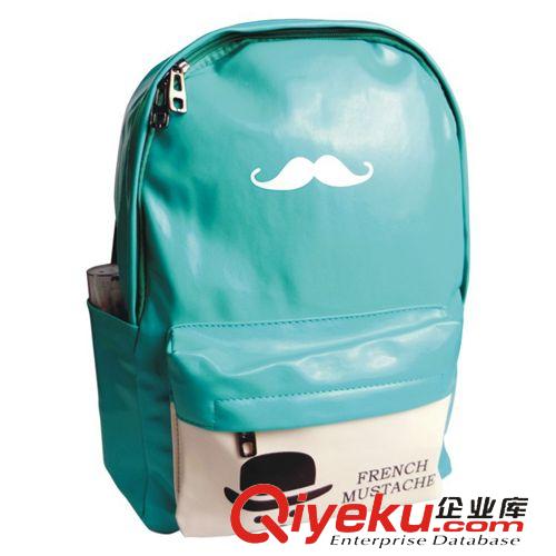 書包系列 韓版胡子PU軟皮旅行背包 時(shí)尚休閑女包防水透氣耐磨背包 批發(fā)原始圖片3