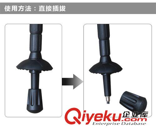 多功能登山杖 三节四节通用 登山杖小圆头 专用配件 短圆头橡胶 杖尖 杖头