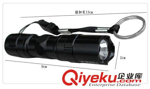 电筒系列 铝合金强光电筒 小巧迷你型聚光1LED草帽灯泡小手电 1节5号 570