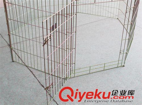寵物籠/圍欄/藤籃 正品樂佳 寵物圍欄 彩鋅8片大圍欄 狗狗柵欄 可折疊拆卸圍欄原始圖片2