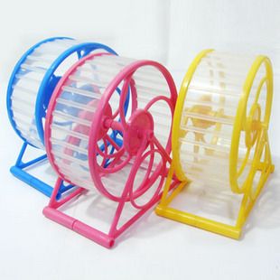 小動(dòng)物用品 批發(fā)寵物小動(dòng)物用品 倉(cāng)鼠靜音轉(zhuǎn)輪跑步機(jī) 透明履帶跑步機(jī) 彩色原始圖片2