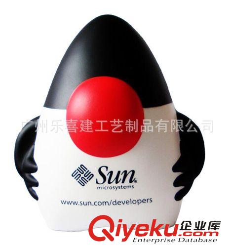 PU動物 樂喜建廠家生產(chǎn)：PU企鵝 呆頭企鵝促銷禮品 PU卡通企鵝玩具禮品原始圖片3