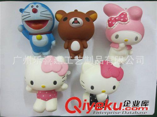 PU人物 樂喜建：PU仿真動漫公仔 Kitty貓  PU大白 多拉A夢 輕松熊玩具