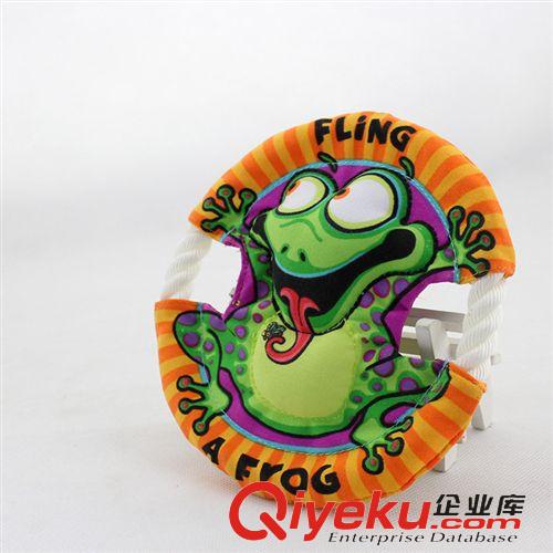每月新品 小綠蛙飛盤 寵物玩具玩具棉繩啃咬超耐咬玩具 金毛薩摩邊牧玩具原始圖片2