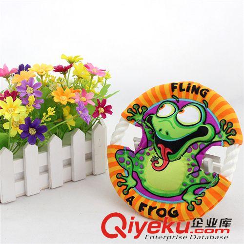 每月新品 小綠蛙飛盤 寵物玩具玩具棉繩啃咬超耐咬玩具 金毛薩摩邊牧玩具原始圖片3