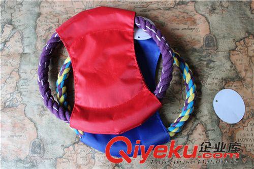 寵物玩具 寵物飛盤飛碟狗玩具玩具大狗棉繩玩具 耐咬結(jié)實互動訓(xùn)練磨牙原始圖片2