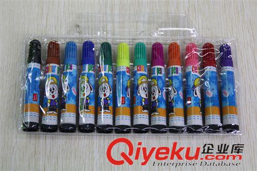 廠家直銷  文化用品類 廠家直銷精品貨源水彩筆12水彩畫繪畫水彩12色水彩學(xué)生彩畫筆彩色原始圖片2