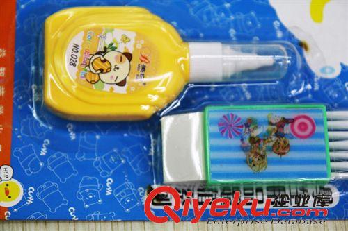 廠家直銷  文化用品類 新望江廠家直銷學(xué)生用品超值系列產(chǎn)品修正液加橡皮擦禮盒百貨批發(fā)原始圖片3