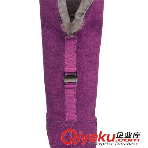 雪地靴 外貿2014秋冬新款中筒靴真皮羊毛舒適平底純色女式雪地靴一件代理原始圖片2