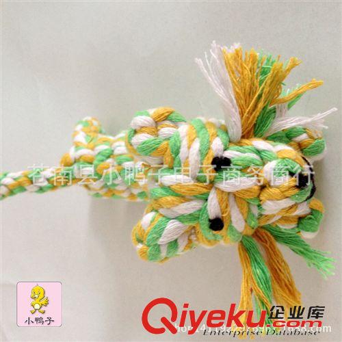 動物編織玩具 新品爆款純手工編織 寵物啃咬磨牙潔齒玩具 動物兔子 玩偶  批發(fā)