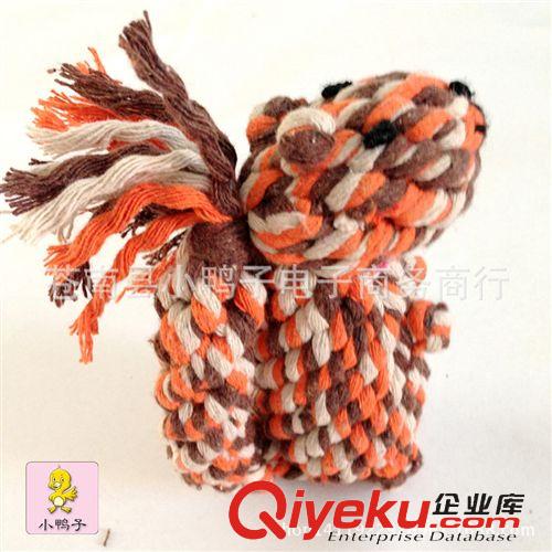 動(dòng)物編織玩具 新款 寵物棉繩玩具 啃咬玩具 茄子 玩偶 手工編織玩具 廠家批發(fā)