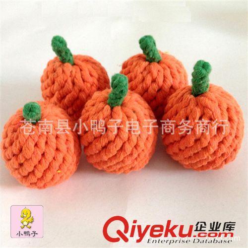 棉繩手編玩具 廠家直銷 棉繩啞鈴玩具 棉繩磨牙 寵物玩具 金毛狗狗玩具   批發
