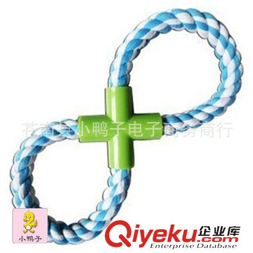棉繩手編玩具 廠家直銷手拉棉繩拖球玩具 寵物狗狗磨牙玩具 狗咬繩 拔河繩結