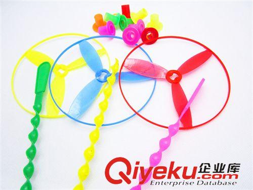 夏季熱賣玩具 地攤玩具飛天仙子塑料竹蜻蜓玩具飛盤塑料竹蜻蜓旋轉飛輪手推飛碟原始圖片3