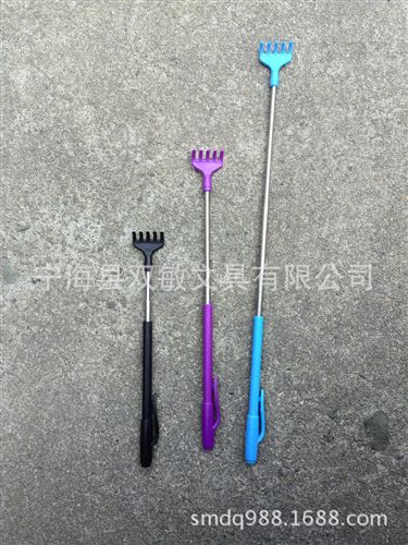 促銷禮品 {zx1}供應(yīng)帶筆夾塑料撓癢棒、不求人撓癢癢、抓癢器