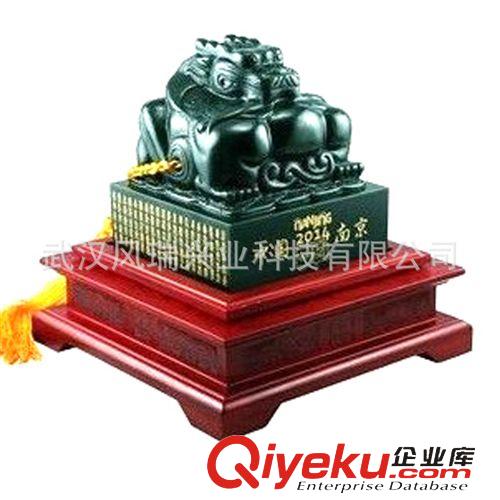 玉石精品 重大活動mzx等偉人紀念禮品和田青玉玉璽印章雕刻定制保證真玉原始圖片2