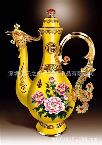 酒具系列擺件 熱銷爆款金鑲玉十二生肖酒杯 家居擺件 皮盒包裝12獸首玉石白酒杯