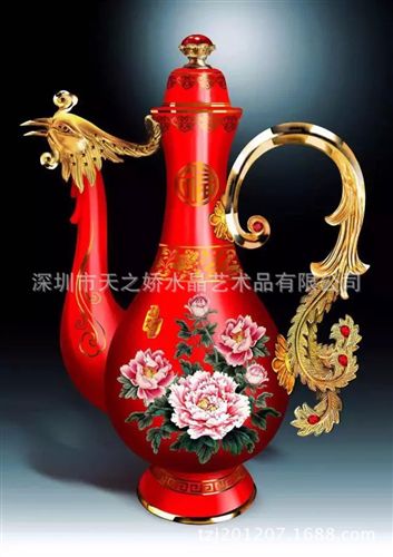 酒具系列擺件 新款上市！鳳酒壺 陶瓷分酒器 鳳凰酒具擺件家居禮品 高大上擺件原始圖片2