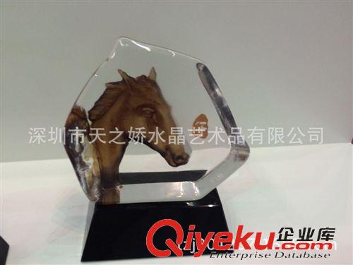 水晶產(chǎn)品 背雕水晶馬擺件 帆船 QQ gd商務(wù)擺件 家居擺件水晶商務(wù)禮品