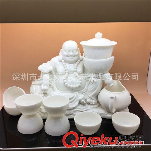 陶瓷產(chǎn)品 工廠批發(fā)陶瓷全自動茶到福到財神到茶具 家居擺件辦公禮品工藝品原始圖片2