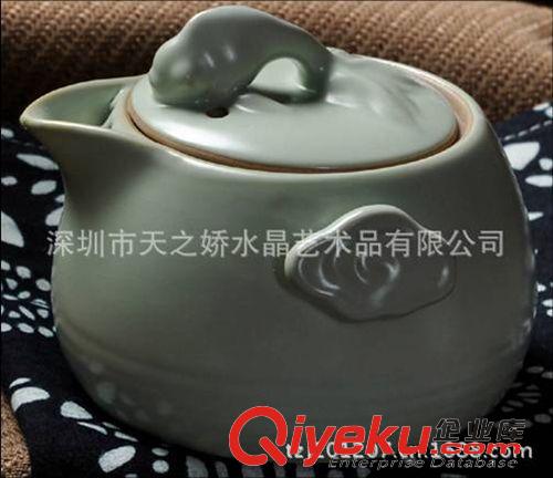 陶瓷產(chǎn)品 供應(yīng)骨瓷茶具汝窯系列財(cái)源滾滾茶葉罐 家居擺件 會(huì)銷禮品贈(zèng)品原始圖片2