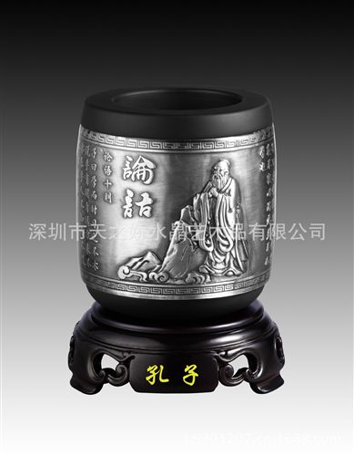 炭雕產(chǎn)品 供應(yīng)炭雕工藝品炭雕筆筒鵬程萬里 孔子筆筒 雙贏筆筒辦公禮品