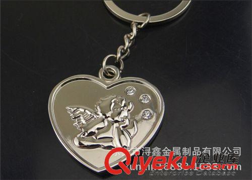 2015新款 創(chuàng)意浮雕天使鑰匙扣 天主教信仰禮物 金屬禮品 圣誕節(jié)禮品原始圖片3