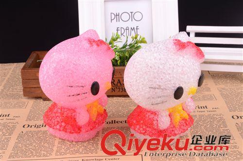 2015新款 夜市地攤熱賣玩具 七彩發光kitty貓玩具 貓咪小夜燈新款玩具批發原始圖片2