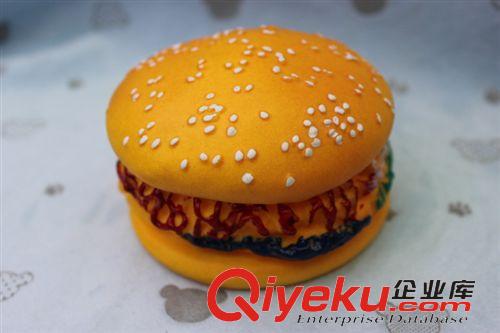 搪膠發聲玩具 狗狗漢堡發聲耐咬寵物玩具 搪膠環保md健齒玩具廠家直銷批發原始圖片2