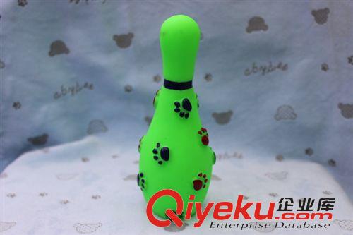 玩具球 廠家直銷 搪膠寵物玩具 保齡球狗狗啃咬發(fā)聲玩具 環(huán)保健康玩具原始圖片3