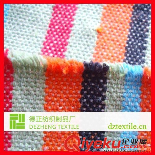 紗線繩布(Yarn Rope Fabric) 廠家供應(yīng)棉布 條紋棉布 機(jī)織棉布 吊床布 裝飾布原始圖片2