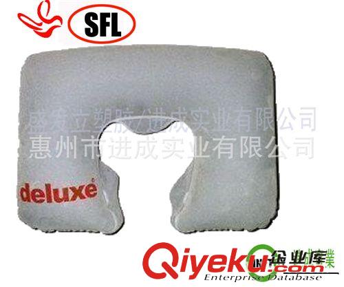 充氣枕頭系列/pillow [廠家生產(chǎn)]充氣pvc植絨"U"型枕頭